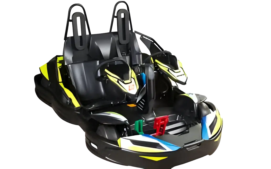 Modéle de karting viplace pour accompagner les moins de 7 ans ou 1,40 m